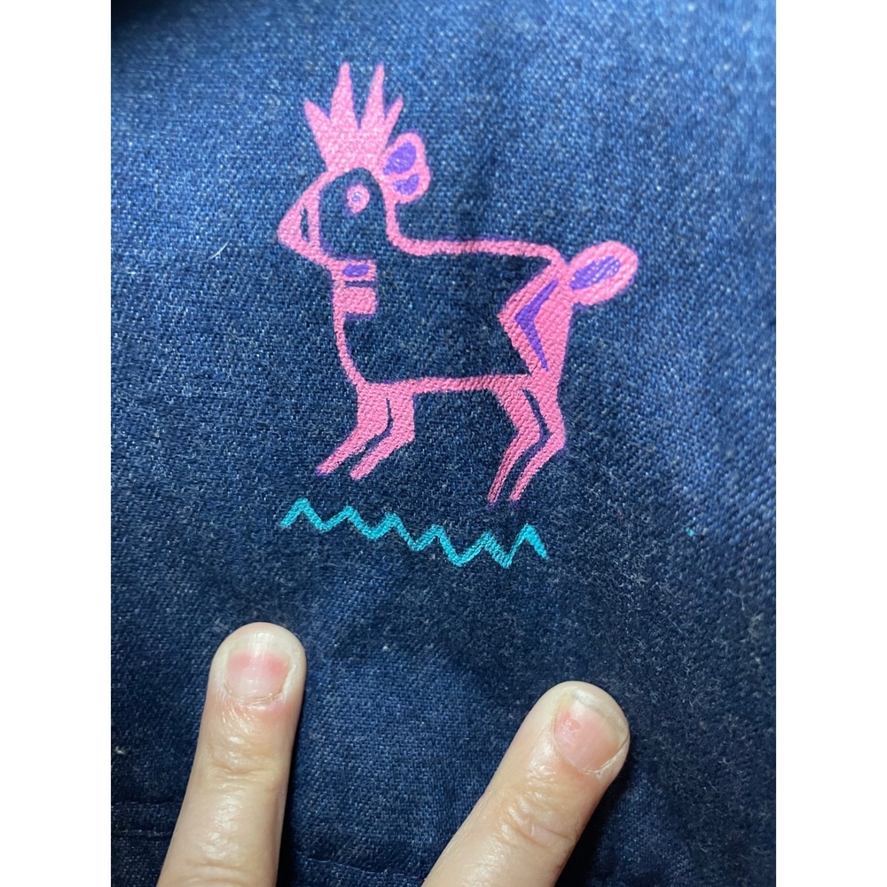 Vintage Art to Wear Kokopelli Native Inspired Eclectic Overshirt Statement Piece - Picture 3 of 14